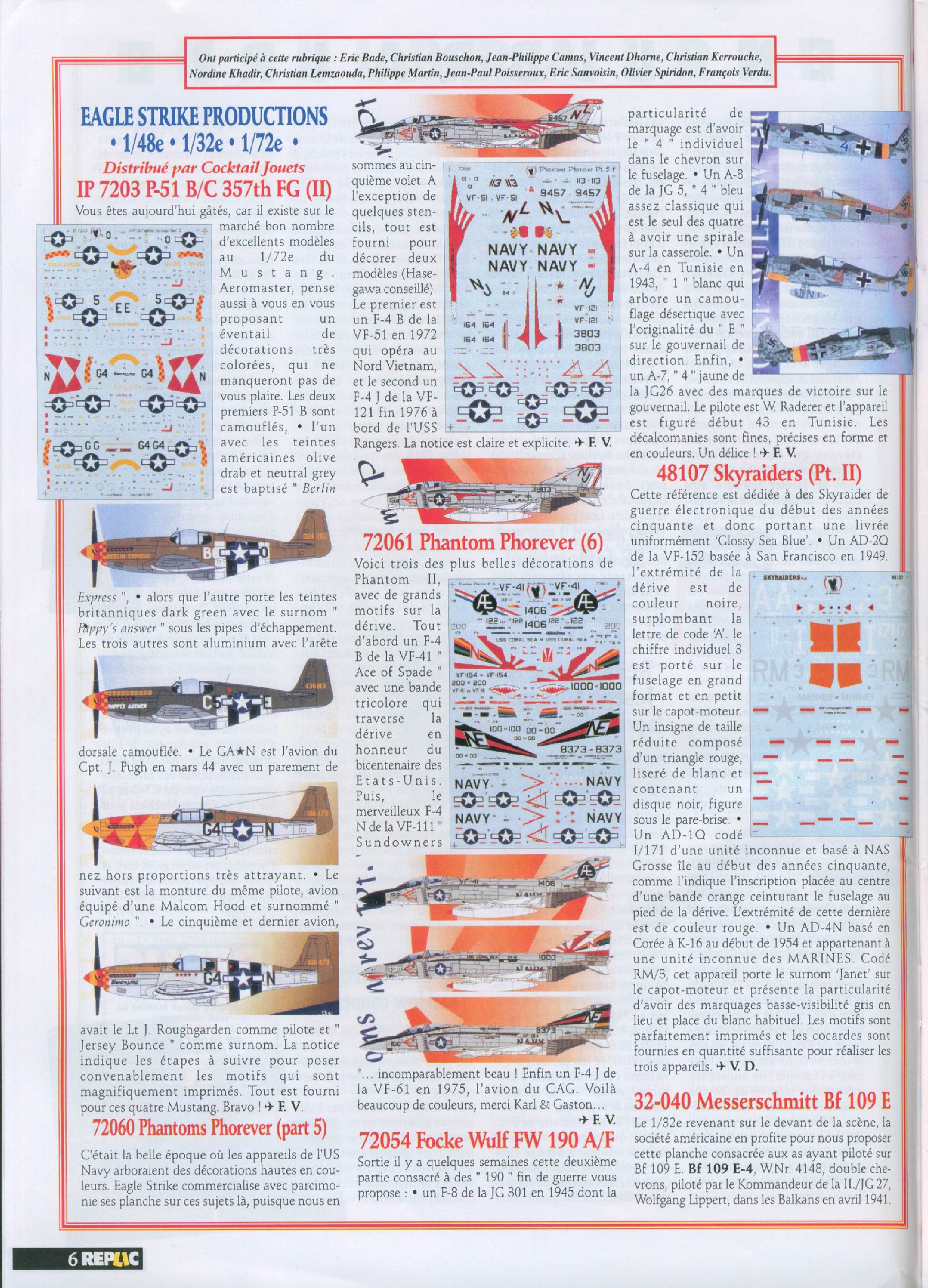 Replic 137 - Late 298, E-1B Tracer, Caudron 714, P-47D Thunderbolt